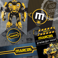 Kit imprimible Bumblebee Transformers en internet