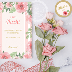Kit imprimible flores romántico