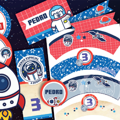 Kit imprimible Astronautas Espacio Planetas en internet