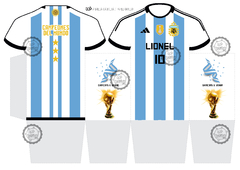 Bolsita Camiseta ARGENTINA Varios modelos a elección / A4 y A3 - Tres Cerditos Kits Imprimibles