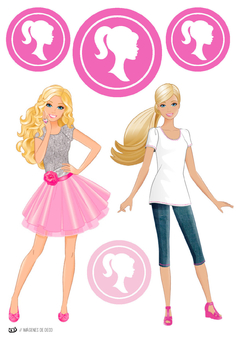 Kit imprimible Barbie Fashion - Tres Cerditos Kits Imprimibles