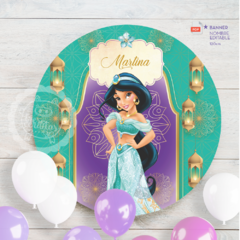 Jazmín Aladin | Banner circular 120cm | PDF nombre editable