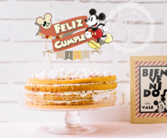 Mickey Vintage Topper de torta / Listo para imprimir!