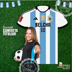 ARGENTINA Camiseta Campeones Banner Listo para imprimir!