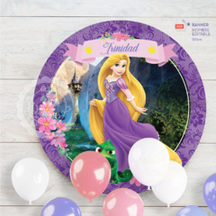 Rapunzel | Banner circular 120cm | PDF nombre editable