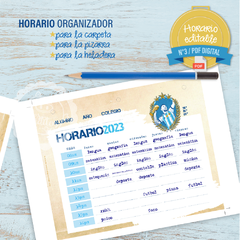 Horario editable digital ARGENTINA / N°3