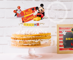 Mickey Mouse Topper de torta / Listo para imprimir!