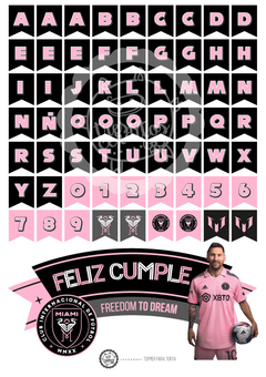 Messi Miami Topper de torta / Listo para imprimir! - comprar online