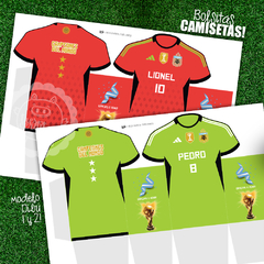 Bolsita Camiseta ARGENTINA Varios modelos a elección / A4 y A3 - comprar online