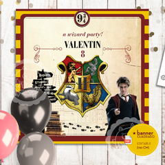 Harry Potter | Banner 150cm | PDF texto editables