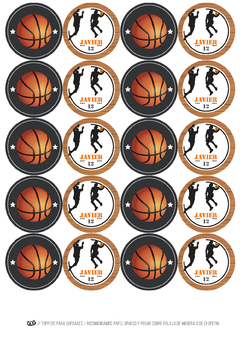 Imagen de KIT IMPRIMIBLE Basquetball