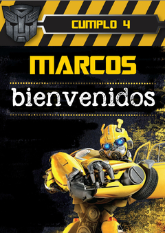 Imagen de Kit imprimible Bumblebee Transformers