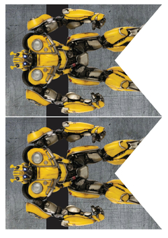Kit imprimible Bumblebee Transformers - comprar online
