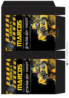 Kit imprimible Bumblebee Transformers - Tres Cerditos Kits Imprimibles
