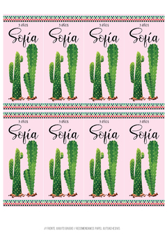 Kit imprimible Cactus para nena - tienda online