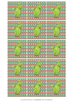 Imagen de Kit imprimible Cactus para nena