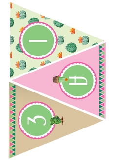 Kit imprimible Cactus para nena - tienda online