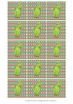 Kit imprimible Cactus para nene - Tres Cerditos Kits Imprimibles
