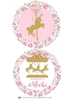 Imagen de KIT IMPRIMIBLE CARROUSEL SHABBY