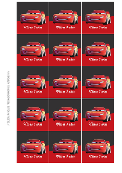 Kit imprimible Cars 3 - tienda online