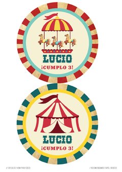 Imagen de KIT IMPRIMIBLE CIRCO VINTAGE