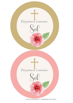KIT IMPRIMIBLE Comunión floral - tienda online