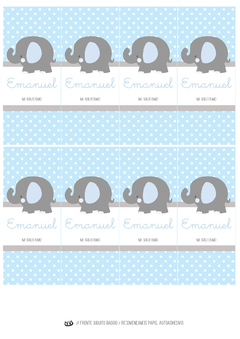 Kit imprimible elefantito - tienda online