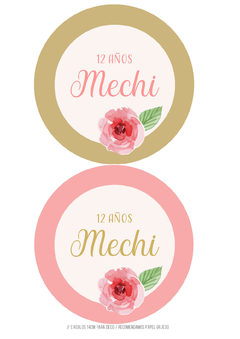 Kit imprimible flores romántico - Tres Cerditos Kits Imprimibles