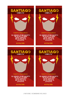 Kit imprimible Flash superheroe - Tres Cerditos Kits Imprimibles