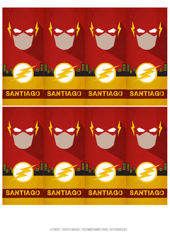 Imagen de Kit imprimible Flash superheroe