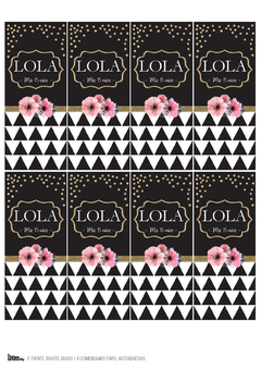 Kit imprimible Flores & Glitters I - tienda online