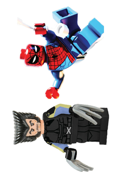 Kit imprimible Superheroes Lego