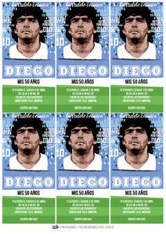 Kit imprimible Maradona - Tres Cerditos Kits Imprimibles