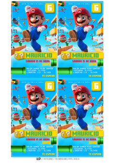 KIT IMPRIMIBLE Super Mario Bros Movie - Tres Cerditos Kits Imprimibles