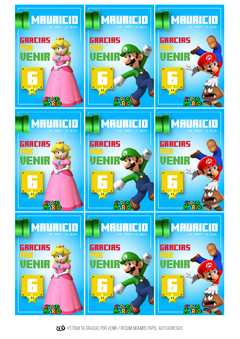 Imagen de KIT IMPRIMIBLE Super Mario Bros Movie