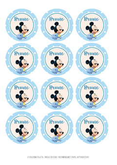 Kit imprimible Mickey Baby Disney