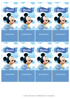 Kit imprimible Mickey Baby Disney en internet