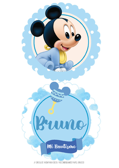 Kit imprimible Mickey Baby Disney - Tres Cerditos Kits Imprimibles