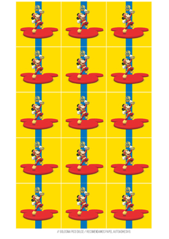 Kit imprimible Mickey sobre ruedas - Tres Cerditos Kits Imprimibles