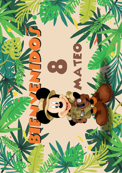 Kit imprimible Mickey Safari en internet