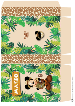 Kit imprimible Mickey Safari - comprar online