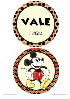 Kit imprimible Mickey Vintage - Tres Cerditos Kits Imprimibles