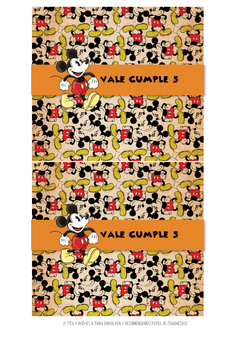 Kit imprimible Mickey Vintage - comprar online