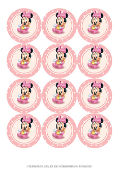 Kit imprimible Minnie Baby Disney - comprar online