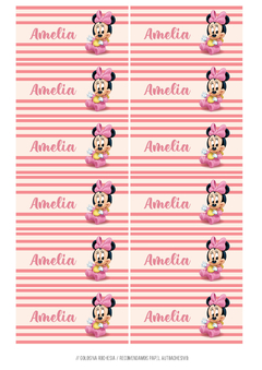 Kit imprimible Minnie Baby Disney - Tres Cerditos Kits Imprimibles
