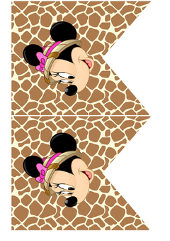 Kit imprimible Minnie Safari - Tres Cerditos Kits Imprimibles