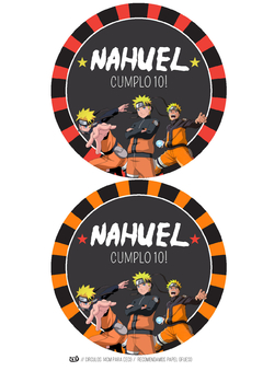 Kit imprimible Naruto