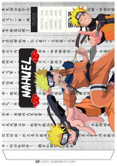 Kit imprimible Naruto en internet
