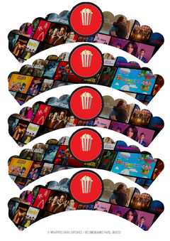 Kit imprimible Netflix movie fans en internet