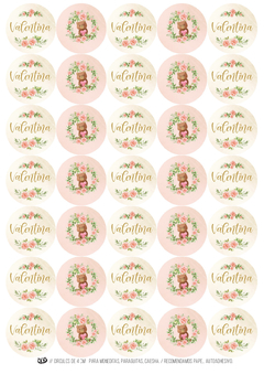 Kit imprimible Osita Shabby - comprar online